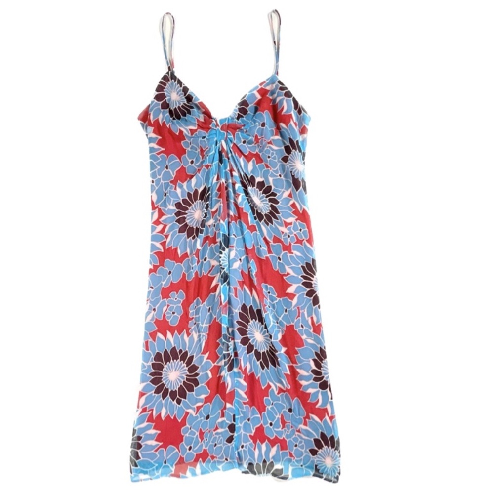 Vintage Y2K Laundry by Shelli Segal Floral Slip Dress NWT Mini Size 4